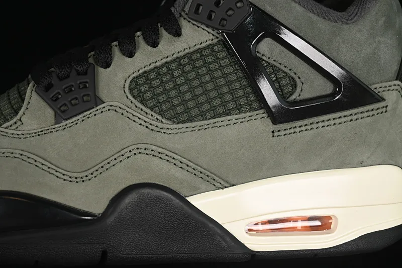 All categories Air Jordan Jordan series basketball shoes Air Jordan 4 GX foreign trade version Undefeated x Air Jordan 4 OG AJ4 Joe 4 olive green suede IB1519-200